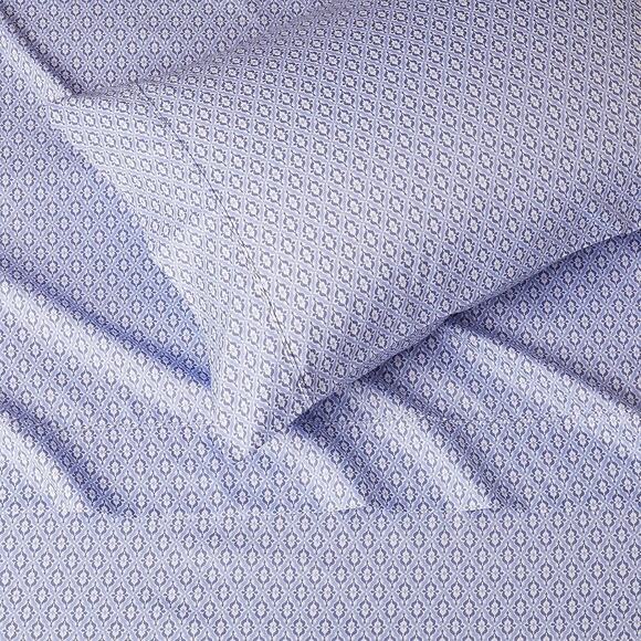 Amazon Basic Twin 3-Piece Microfiber Bed Sheet Set Blue Damask Soft Wrinkle-Free - Picture 6 of 7